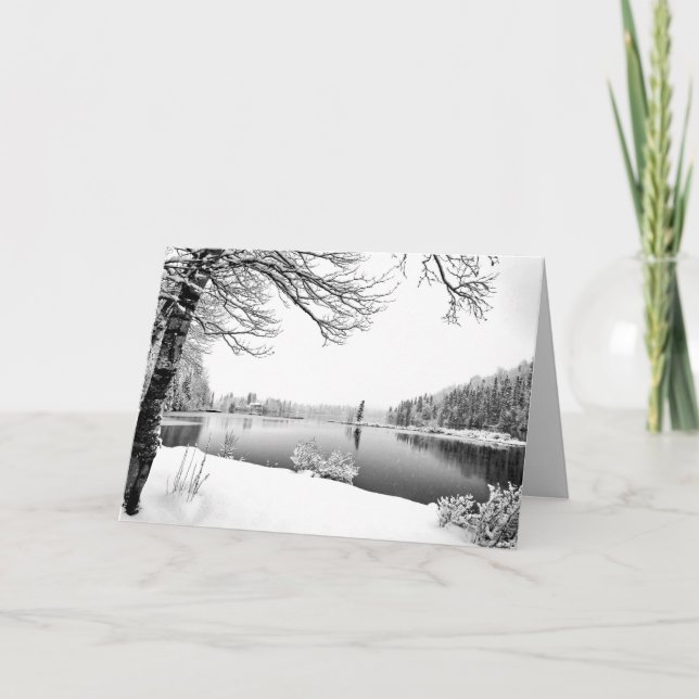 winter scenery greeting card (Front)