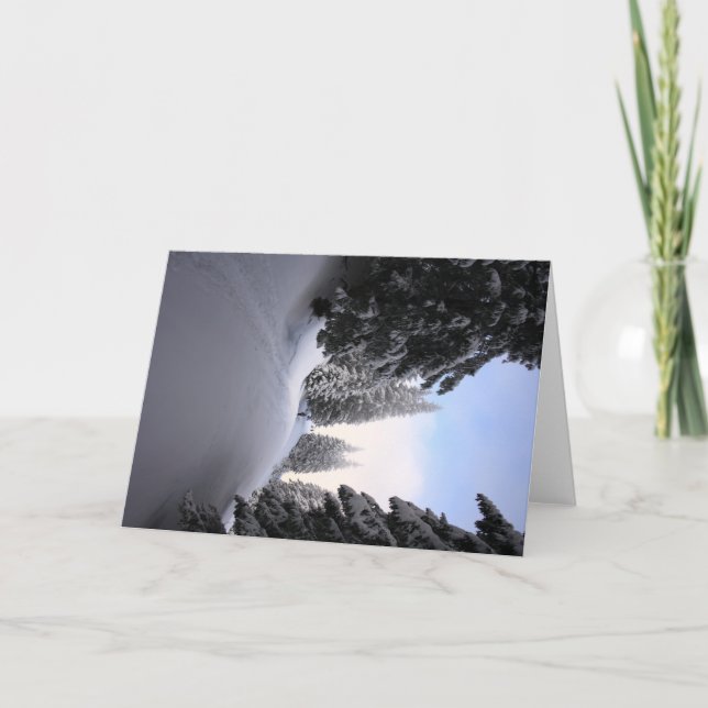 Winter Scenery Holiday Card (Front)