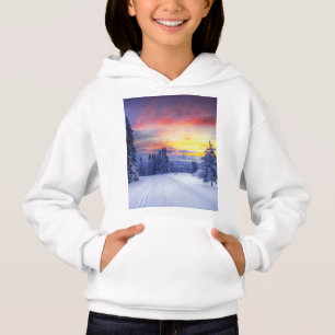Winter scenery hoodie
