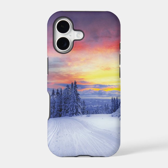 Winter scenery iphone case (Back)