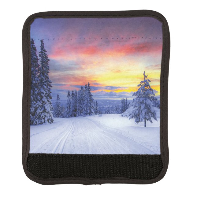 Winter scenery   luggage handle wrap (Front)