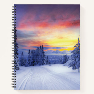 Winter scenery  notebook