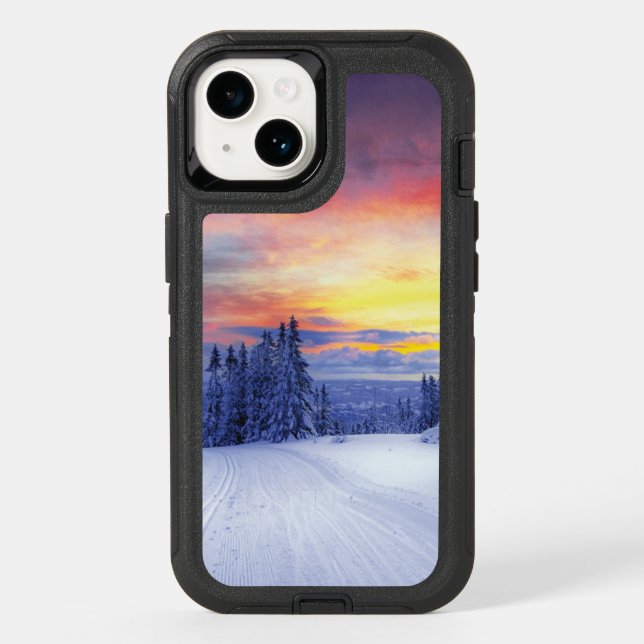 Winter scenery  otterbox iPhone case (Back)