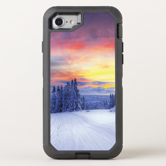 Winter scenery  otterbox iPhone case (Back)