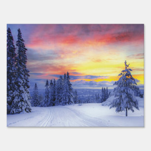 Winter scenery   sign