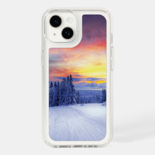 Winter scenery speck iPhone 14 case