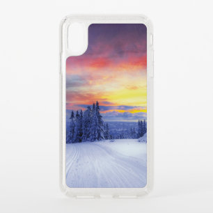 Winter scenery speck iPhone XS max case