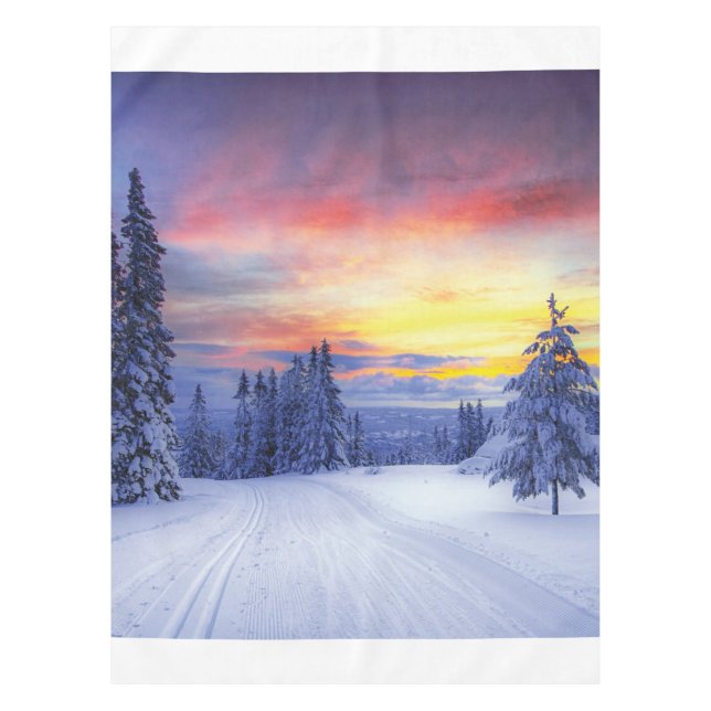 Winter scenery  tablecloth (Front)
