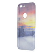 Winter scenery uncommon google pixel case (Back/Left)