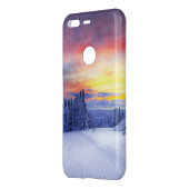 Winter scenery uncommon google pixel case (Back/Left)