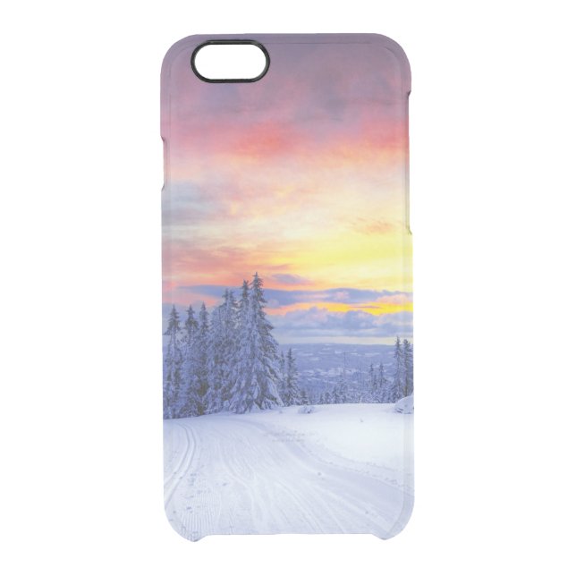 Winter scenery   uncommon iPhone case (Back)