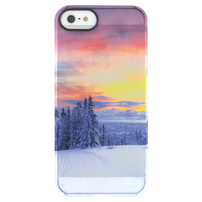 Winter scenery uncommon iPhone case (Back)