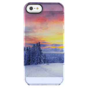 Winter scenery  clear iPhone SE/5/5s case