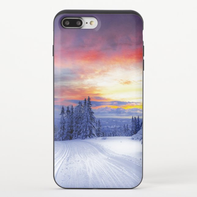 Winter scenery   uncommon iPhone case (Back)