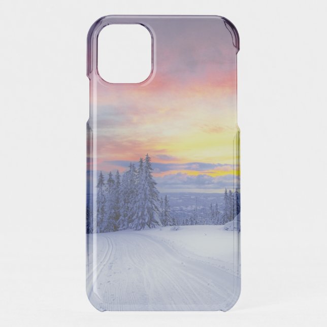 Winter scenery uncommon iPhone case (Back)