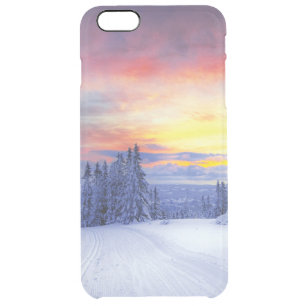 Winter scenery  clear iPhone 6 plus case
