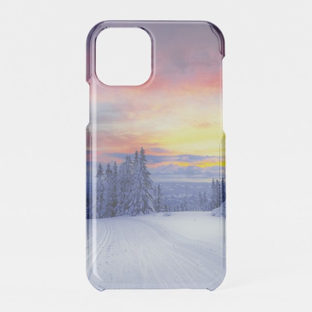 Winter scenery  uncommon iPhone case (Back)