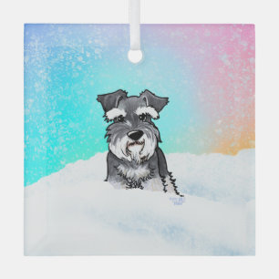 Winter Schnauzer Ornament