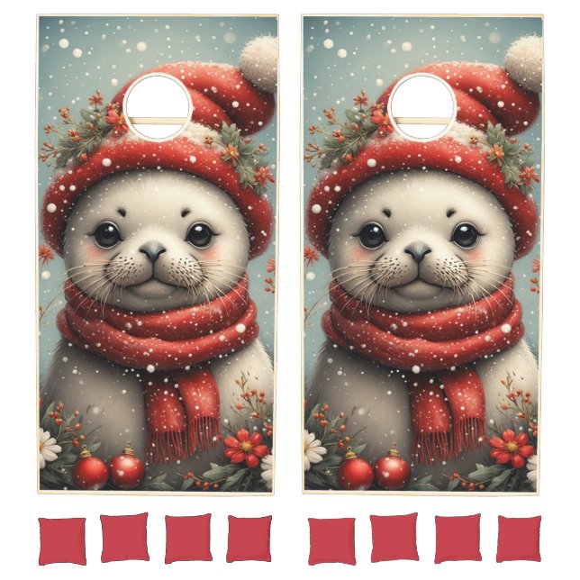 Winter Season Seal  Cornhole Set (Set)