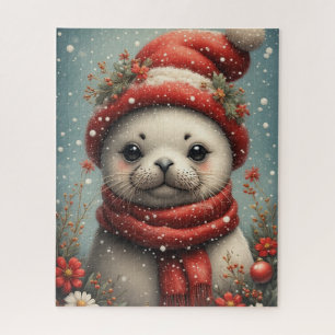 Winter Season Seal Jigsaw Puzzle