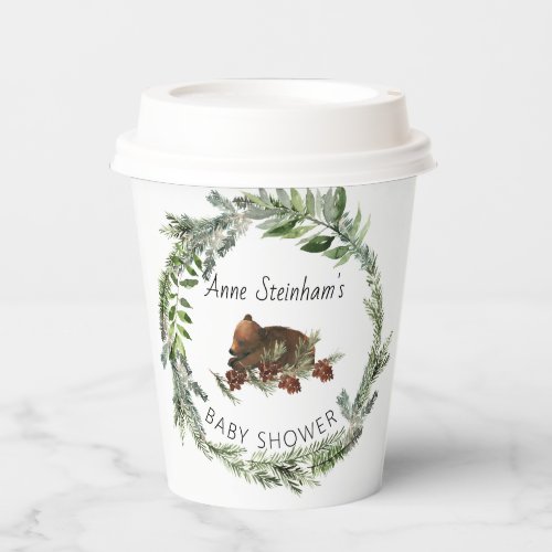 Winter Season Simple Baby Boy Shower Paper Cups