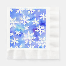 Winter Season Snowflakes Paper Napkins