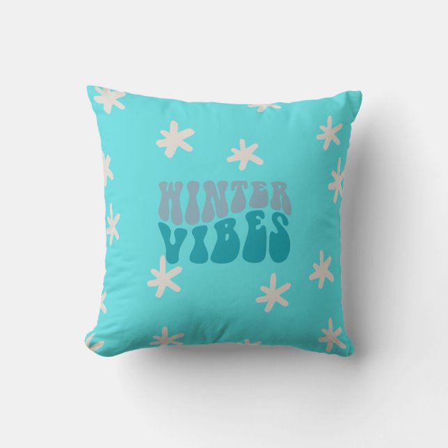 winter season throw pillow (Front)