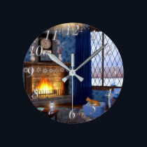 Winter Serenity Clock