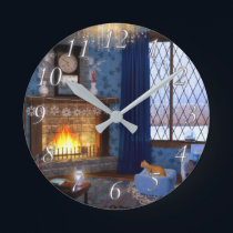 Winter Serenity Clock