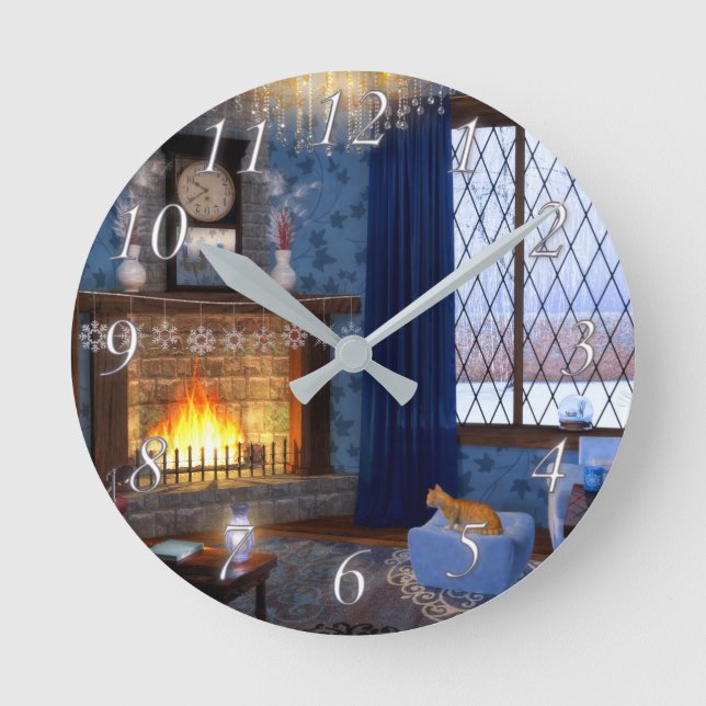 Winter Serenity Clock (Front)