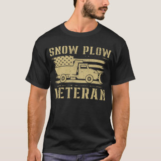 Winter Service Snow PLOW Veteran Retired Funny T-Shirt