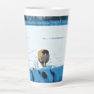 Winter sheep Latte mug