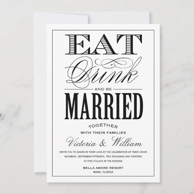 WINTER SHIMMER EDITION | WEDDING INVITATION 2 (Front)