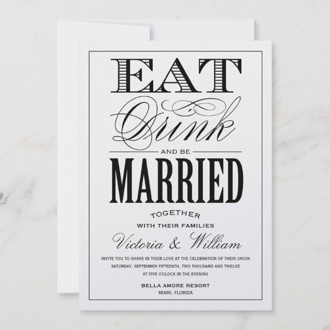 WINTER SHIMMER EDITION | WEDDING INVITATION 2 (Front)