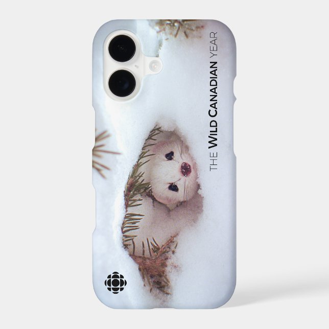 Winter - Short-Tailed Weasel Iphone Case (Back)