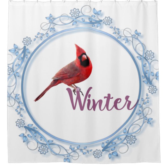 Winter  shower curtain (Front)