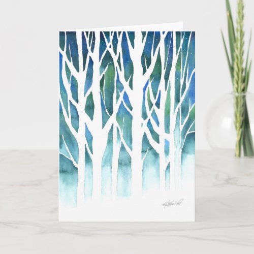 Winter Silhouette Holiday Card