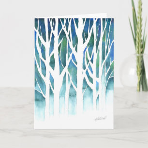 Winter Silhouette Holiday Card