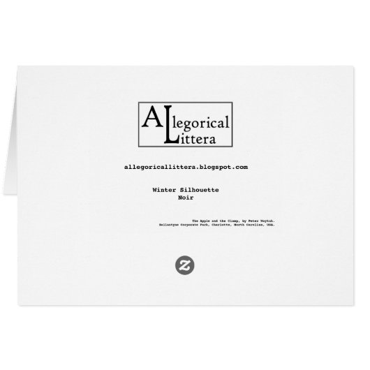 Winter Silhouette - Noir (Back Horizontal)