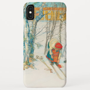 Winter Ski by Carl Larsson iPhone XS Max Case