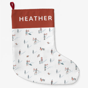 Winter Ski Holiday Stocking
