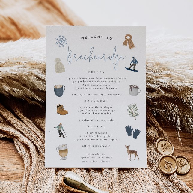 Winter Ski Resort Bachelorette Weekend Itinerary (Creator Uploaded)