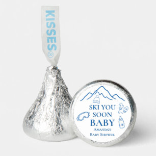 Winter Ski You Soon Blue Boy Baby Shower Hershey®'s Kisses®
