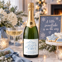 Winter Ski You Soon Blue Boy Baby Shower