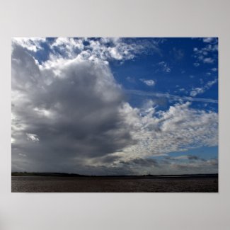 Winter Skies With Cloud Poster