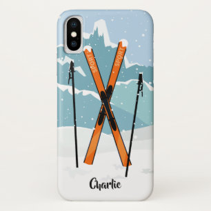 Winter Skiing custom name phone cases