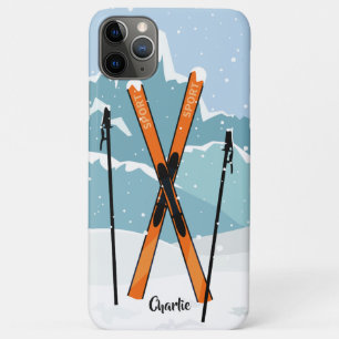 Winter Skiing custom name phone cases