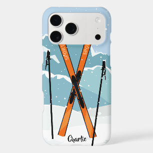 Winter Skiing custom name phone cases
