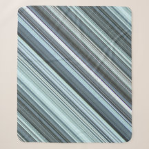 Winter Sky Aqua Blue Stripe