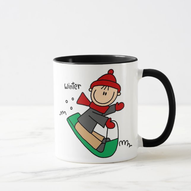Winter Sledding Mug (Right)